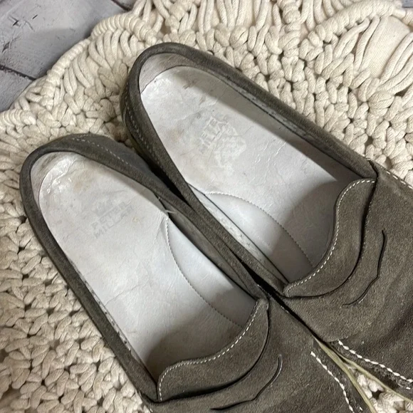 Peter Millar gray suede 9M leather loafers - Picture 3 of 8